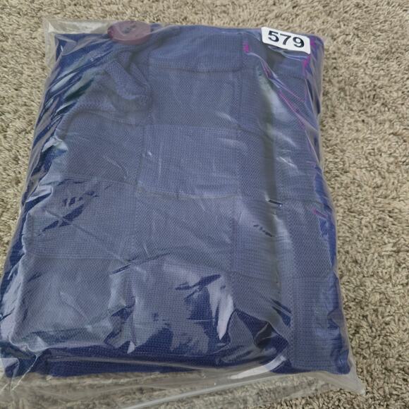 Liviana Conti Women’s Wool Knit Cardigan M Navy Blue Italy Artisanal Lagenlook - Picture 8 of 8